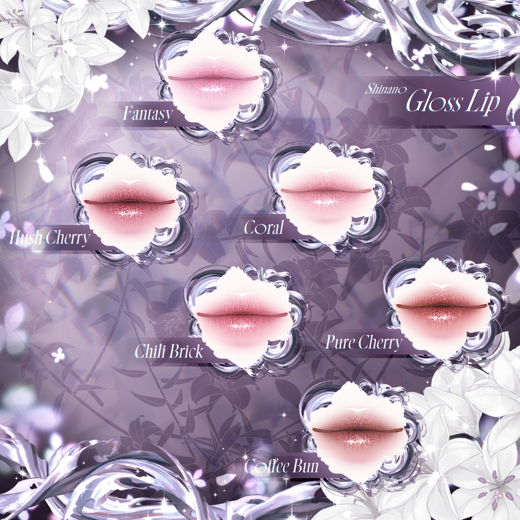 【 2アバター対応 】 Lilium Make-up Texture [PSD] 缩略图 13