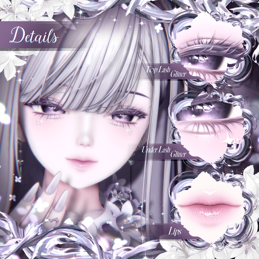 【 2アバター対応 】 Lilium Make-up Texture [PSD] 缩略图 2