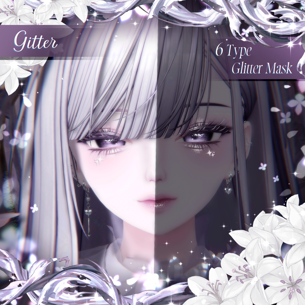 【 2アバター対応 】 Lilium Make-up Texture [PSD] 缩略图 4