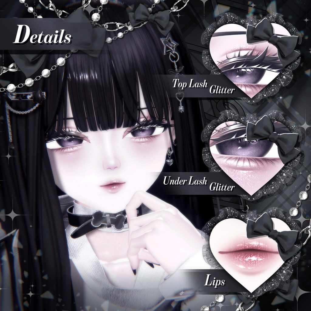 【 3アバター対応 】 Lucid Liminal Make-up Texture [PSD] 缩略图 2