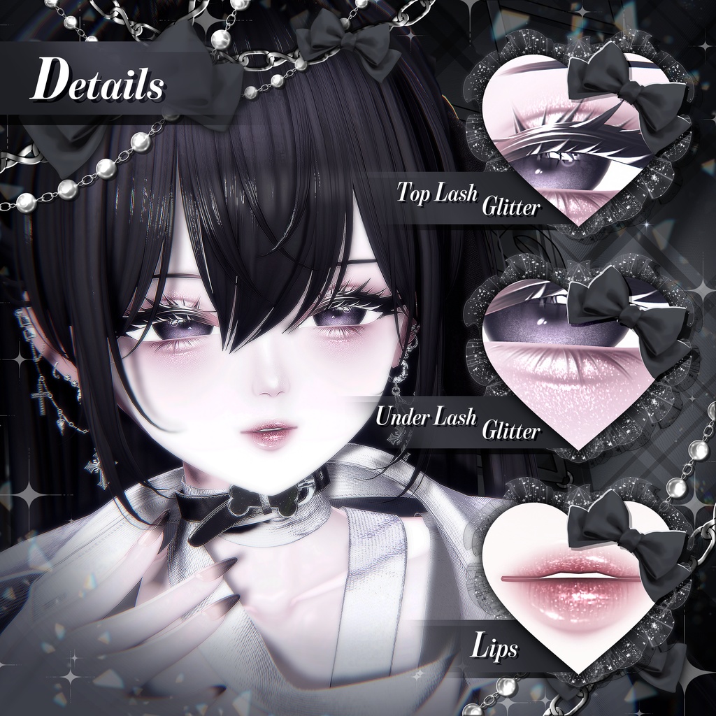 【 3アバター対応 】 Lucid Liminal Make-up Texture [PSD] 缩略图 4