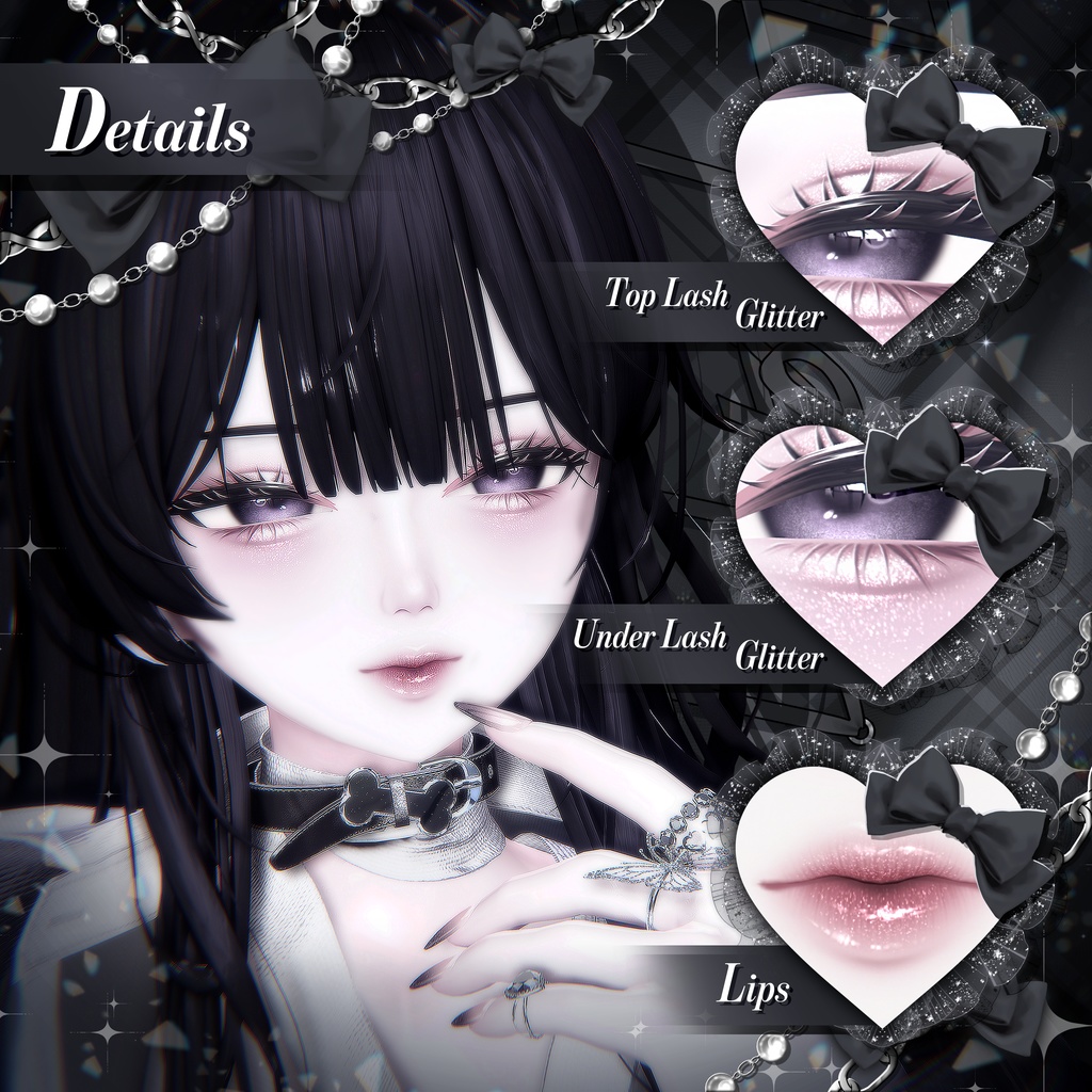 【 3アバター対応 】 Lucid Liminal Make-up Texture [PSD] 缩略图 3