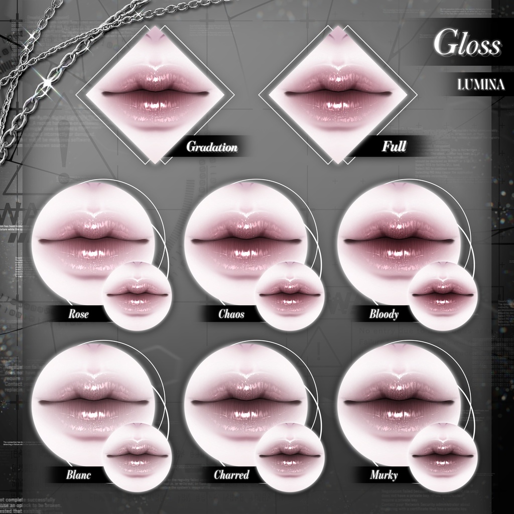 【 3アバター対応 】 Fallen Ether Make-up Texture [PSD] 缩略图 17