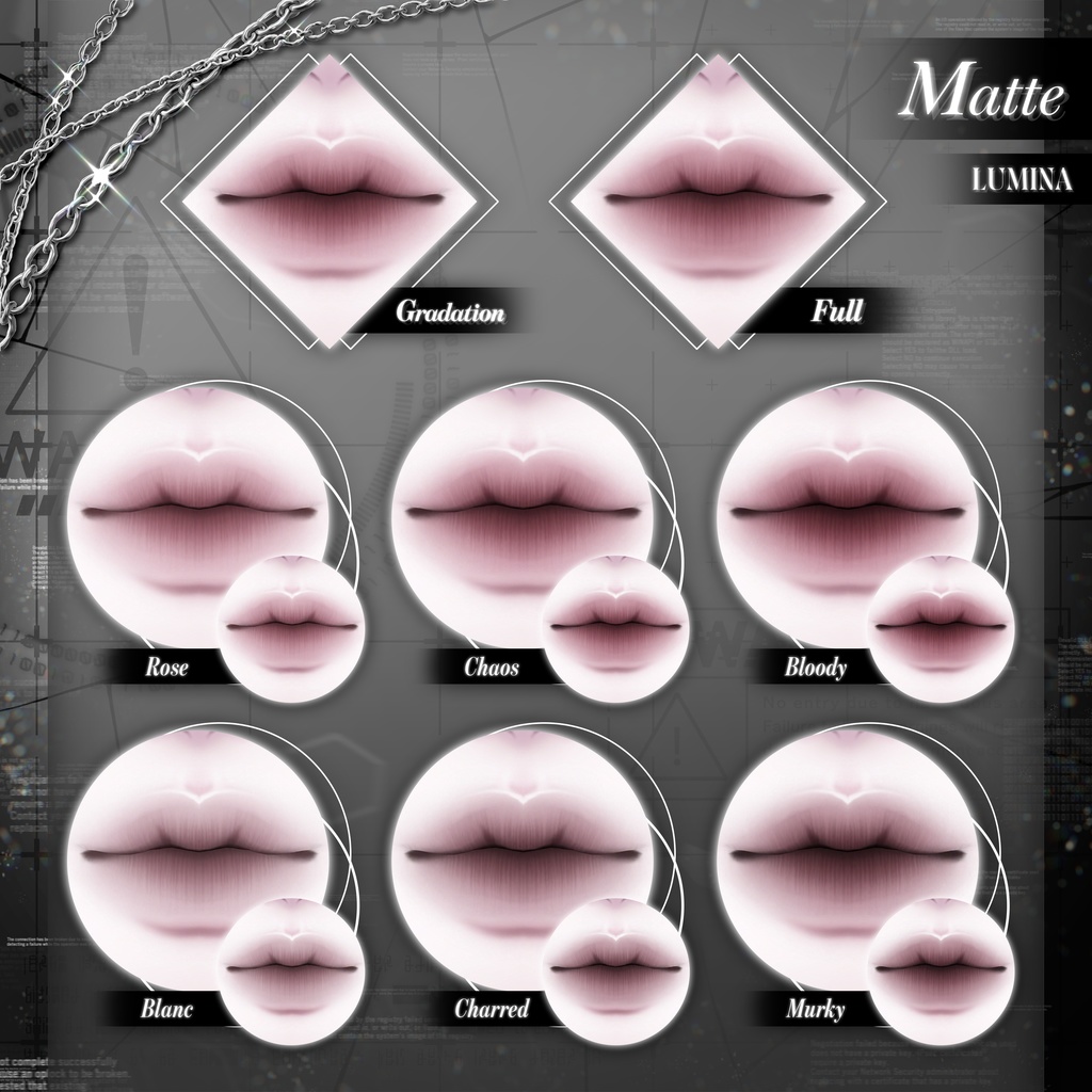 【 3アバター対応 】 Fallen Ether Make-up Texture [PSD] 缩略图 20