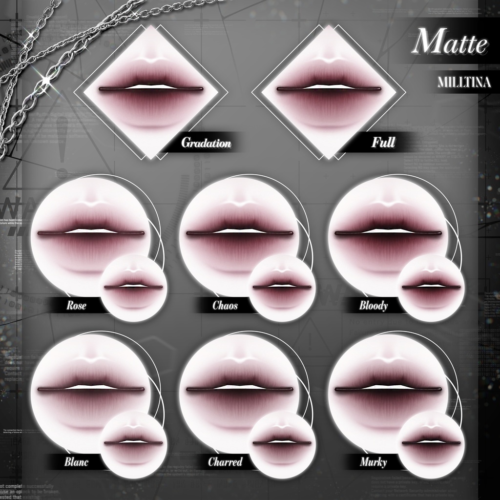 【 3アバター対応 】 Fallen Ether Make-up Texture [PSD] 缩略图 22