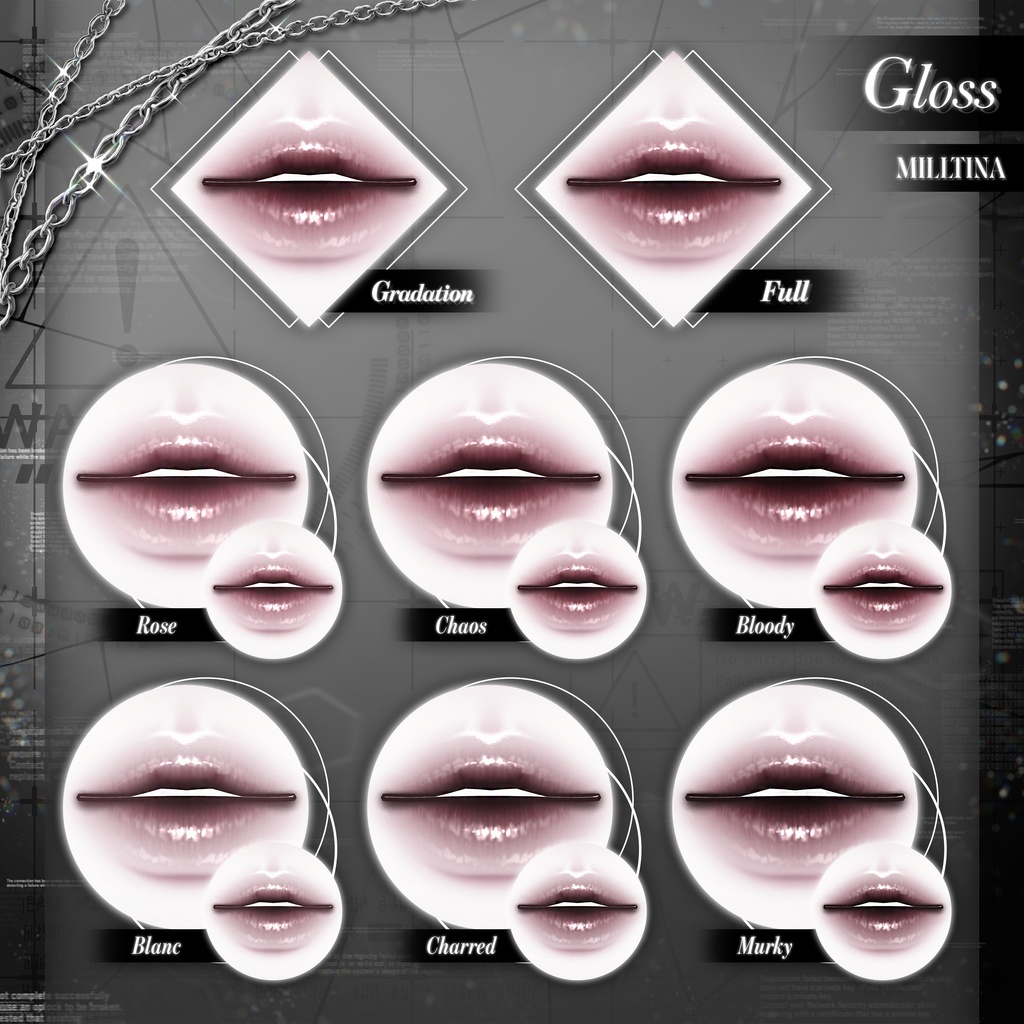 【 3アバター対応 】 Fallen Ether Make-up Texture [PSD] 缩略图 19