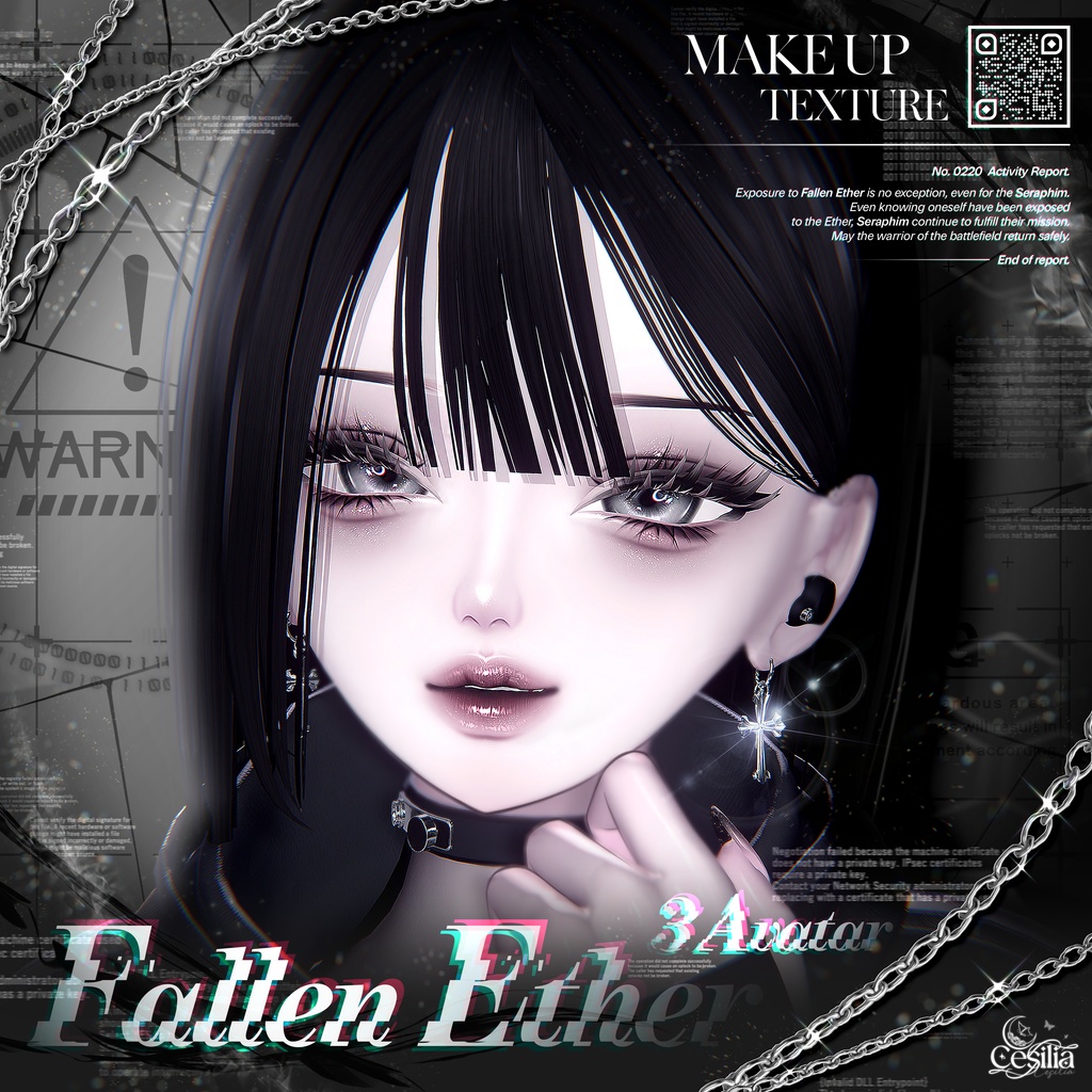 【 3アバター対応 】 Fallen Ether Make-up Texture [PSD]