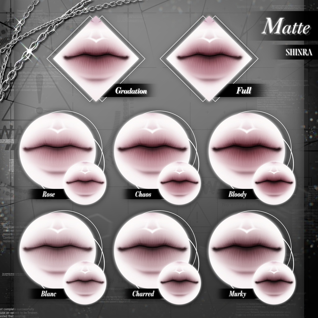 【 3アバター対応 】 Fallen Ether Make-up Texture [PSD] 缩略图 21
