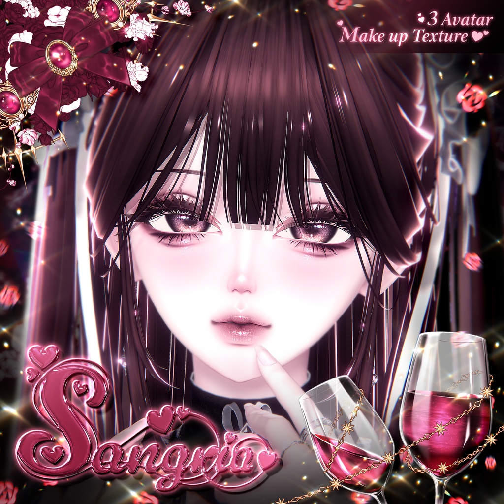 💄 𝐒𝐀𝐋𝐄 💄 【 3アバター対応 】 Sangria Make-up Texture [PSD]
