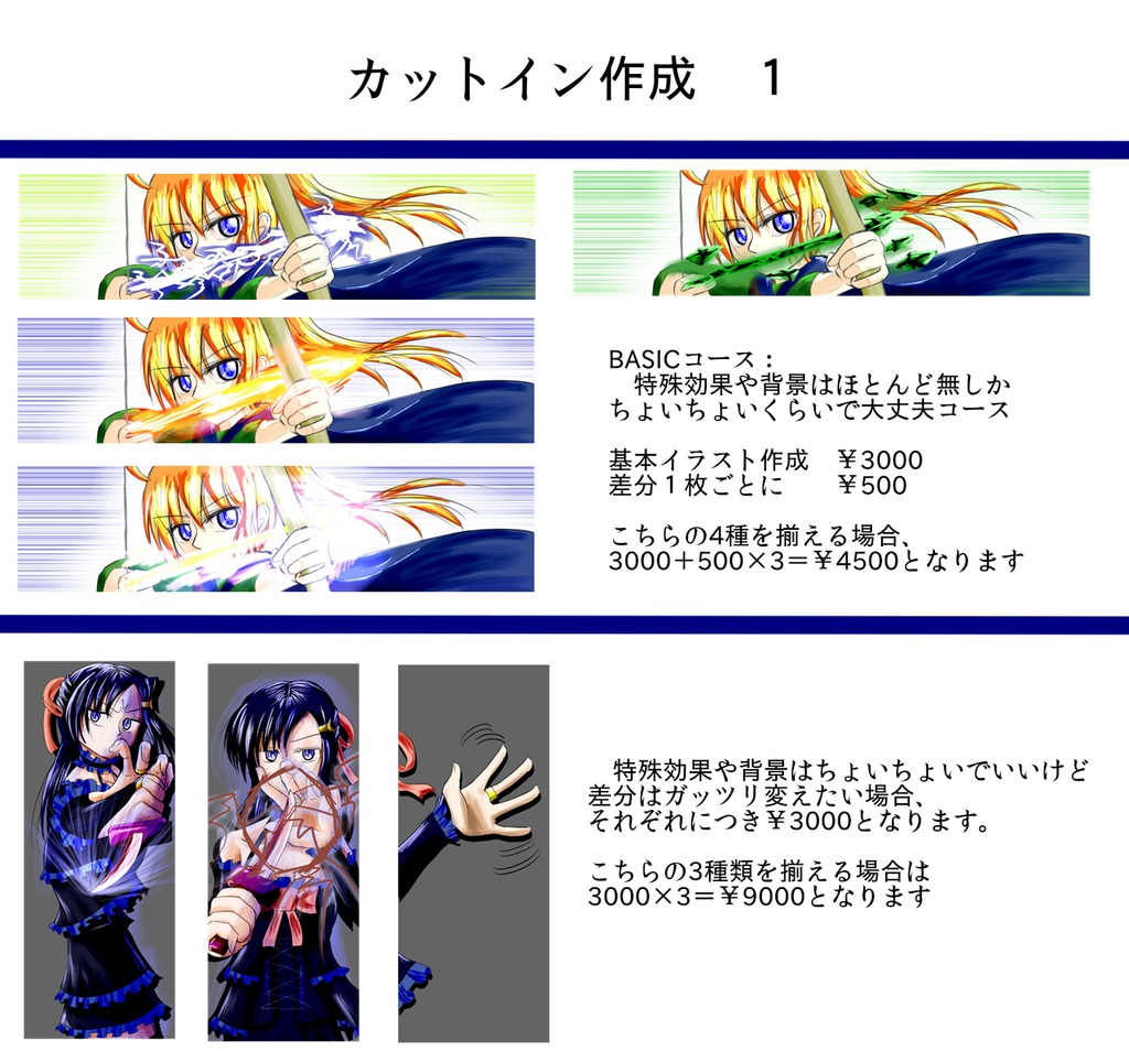 【定期更新ゲーム用】イラスト製作依頼コミッション