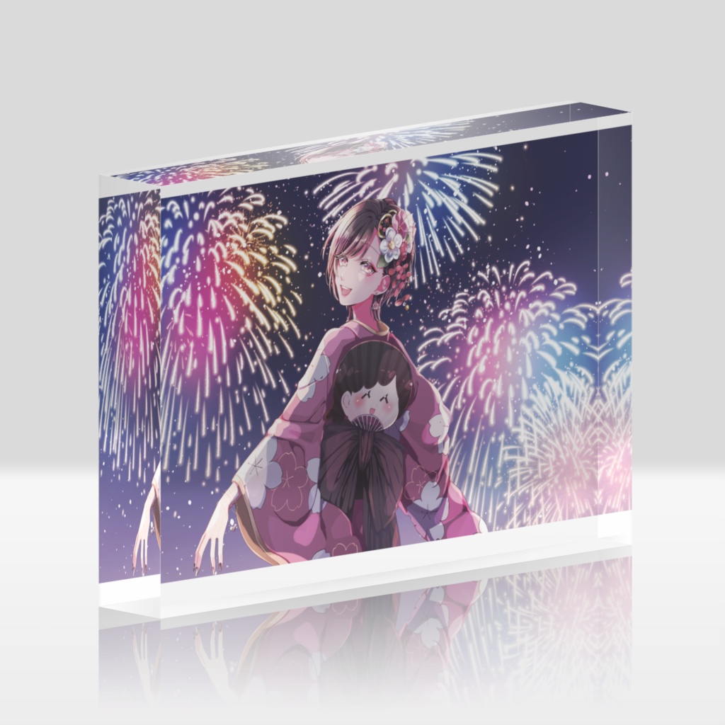 ダイナマイト花子Fire◎Frower歌みたイラスト アクリルブロック