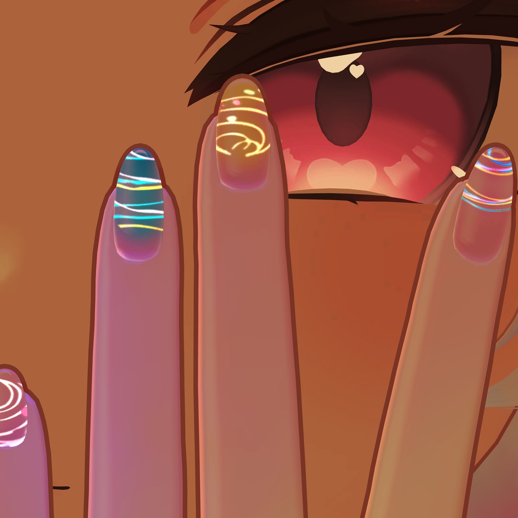 無料版あり/りりか・真央対応ネイルテクスチャ「夏」