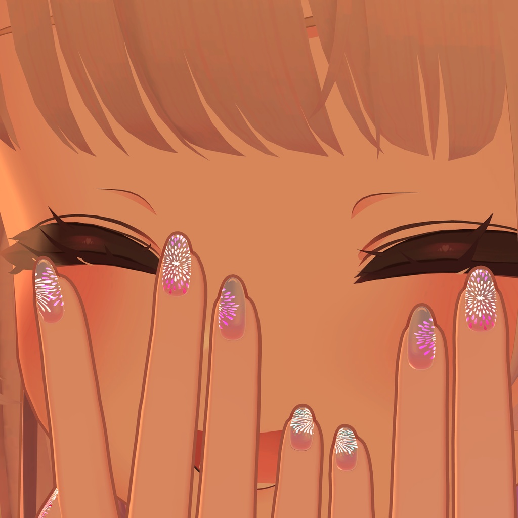 無料版あり/りりか・真央対応ネイルテクスチャ「夏」