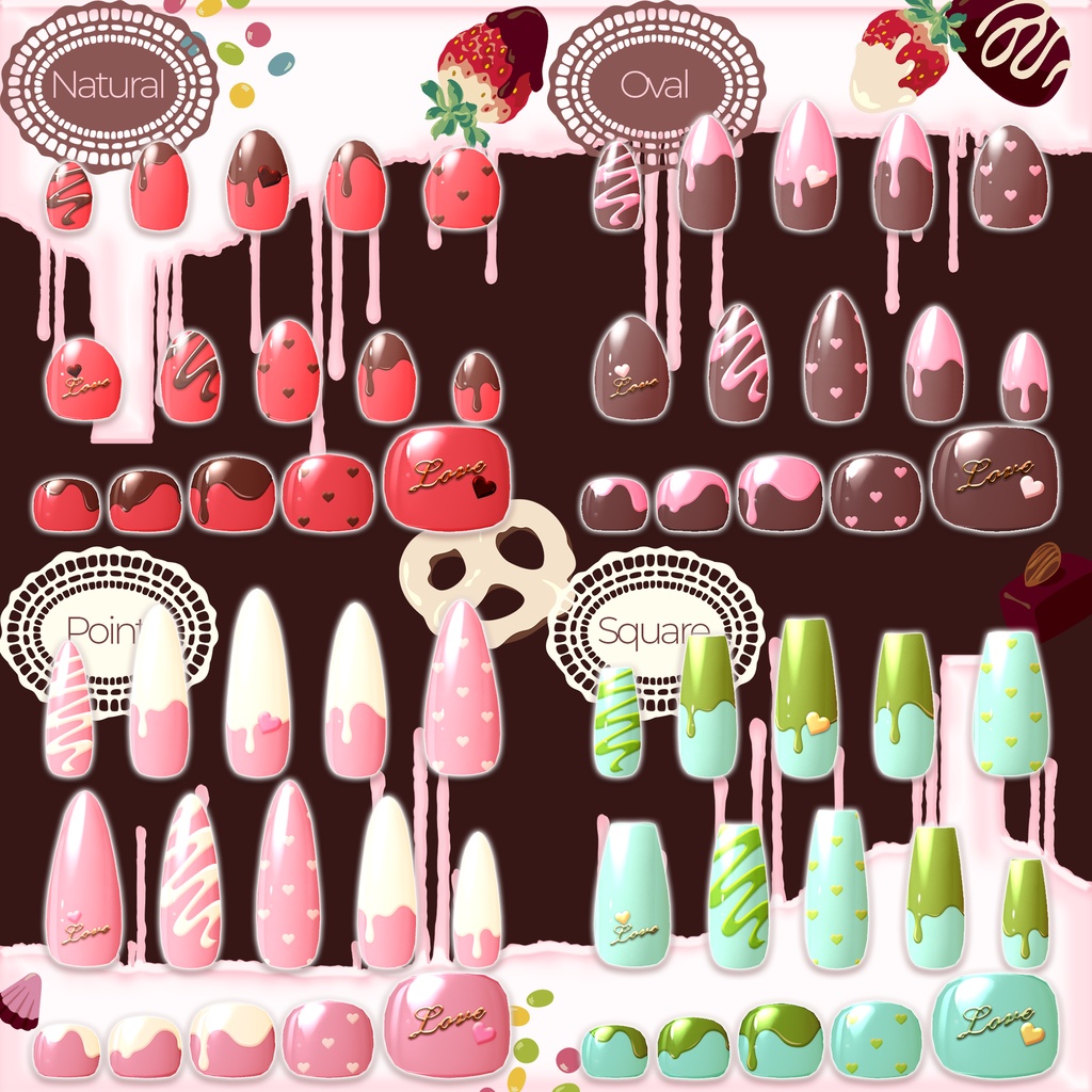 【MDollnail用マテリアル】🤎Chocoholic~Melt~🍫-20カラー-