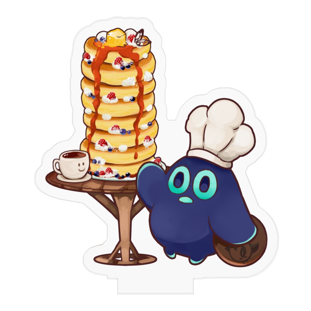 【つまめカフェアクリルフィギア】カラメとパンケーキ