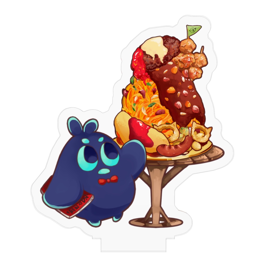 【つまめカフェアクリルフィギア】タラメとつまめマウンテン