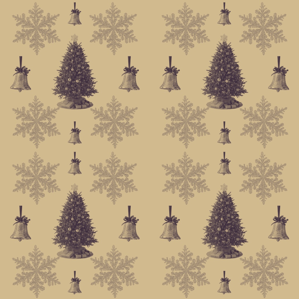 【デジタルペーパー・素材】クリスマスツリーと雪の結晶 / 背景素材・コラージュ素材(全11色セット)