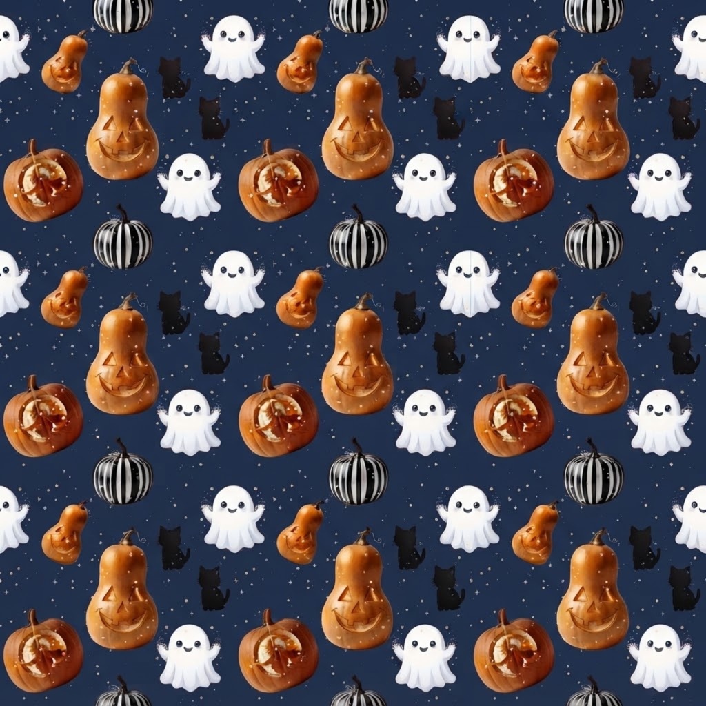 【商用利用可】ハロウィン柄デジタルペーパー素材集(背景・コラージュ素材)5色