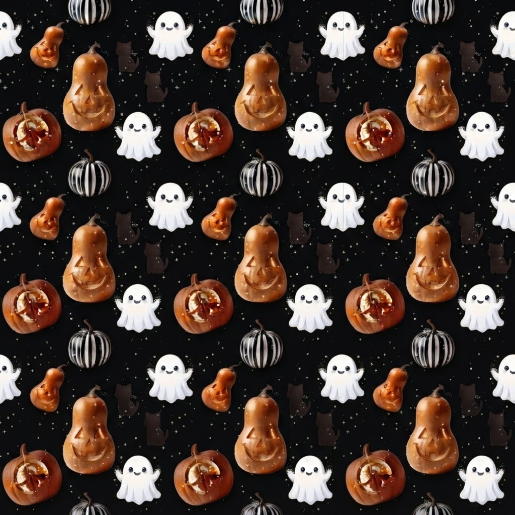 【商用利用可】ハロウィン柄デジタルペーパー素材集（背景・コラージュ素材）5色