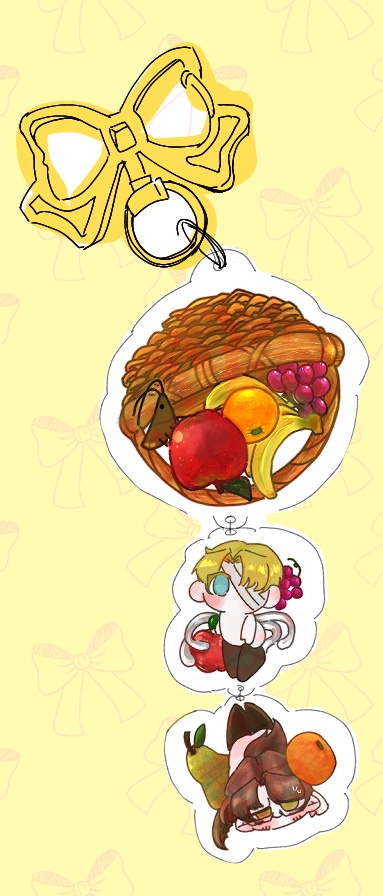 リンバスカンパニー　ゆらゆらアクキー　トーマ&グレゴール