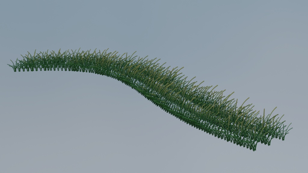 【Blender 5.0】竜の髭(リュウノヒゲ)ジェネレーター|Geometry Nodes アセット