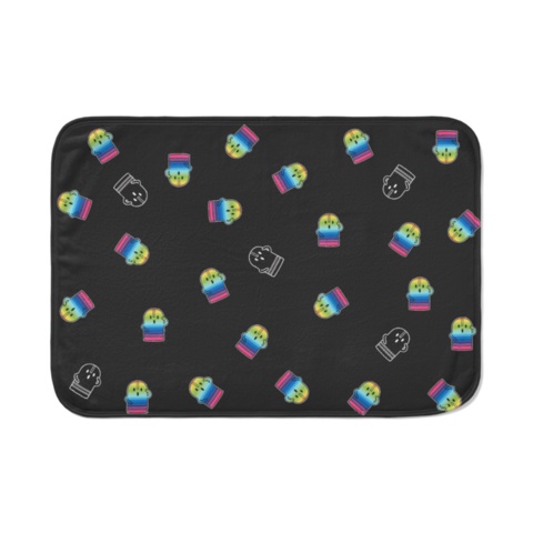 【ブランケット】かわいいはにわのぶらんけっと【ベージュ/ブラック】