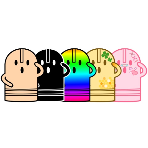 【ステッカー】かわいいはにわのすてっかー【5種セット】