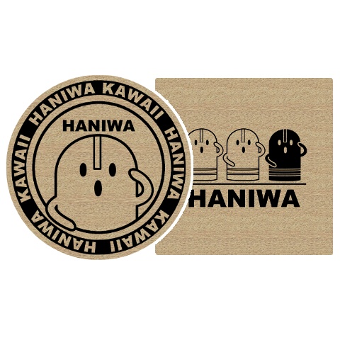 【コースター】かわいいはにわのこーすたー【コルク素材】