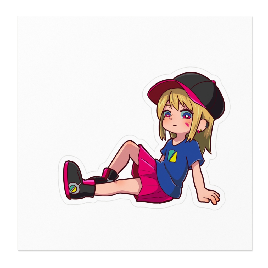 ペイントガールステッカー