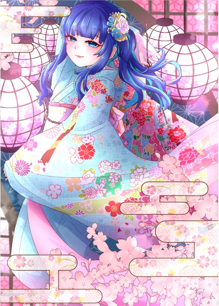 創作少女クリアファイル(桜)