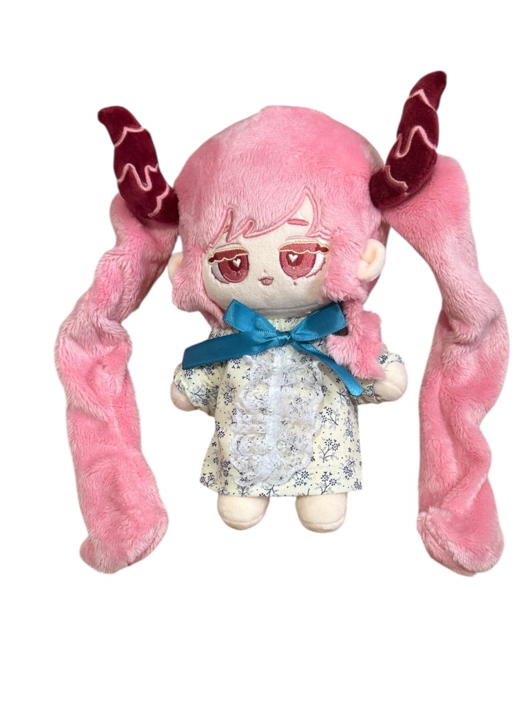 スモッグワンピース 無属性ぬい20cm ネイビー小花