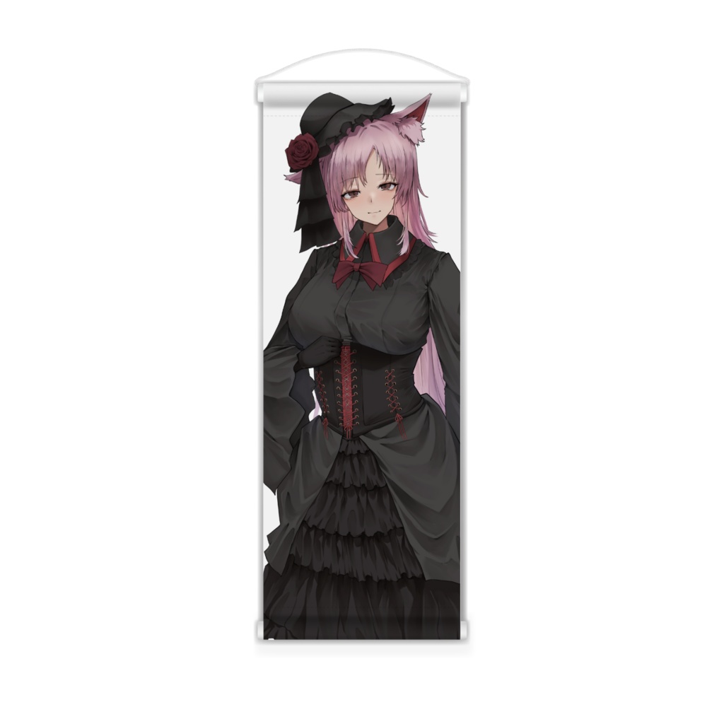 紅猫くろむ2026年5周年記念グッズ(ミニタペストリー)