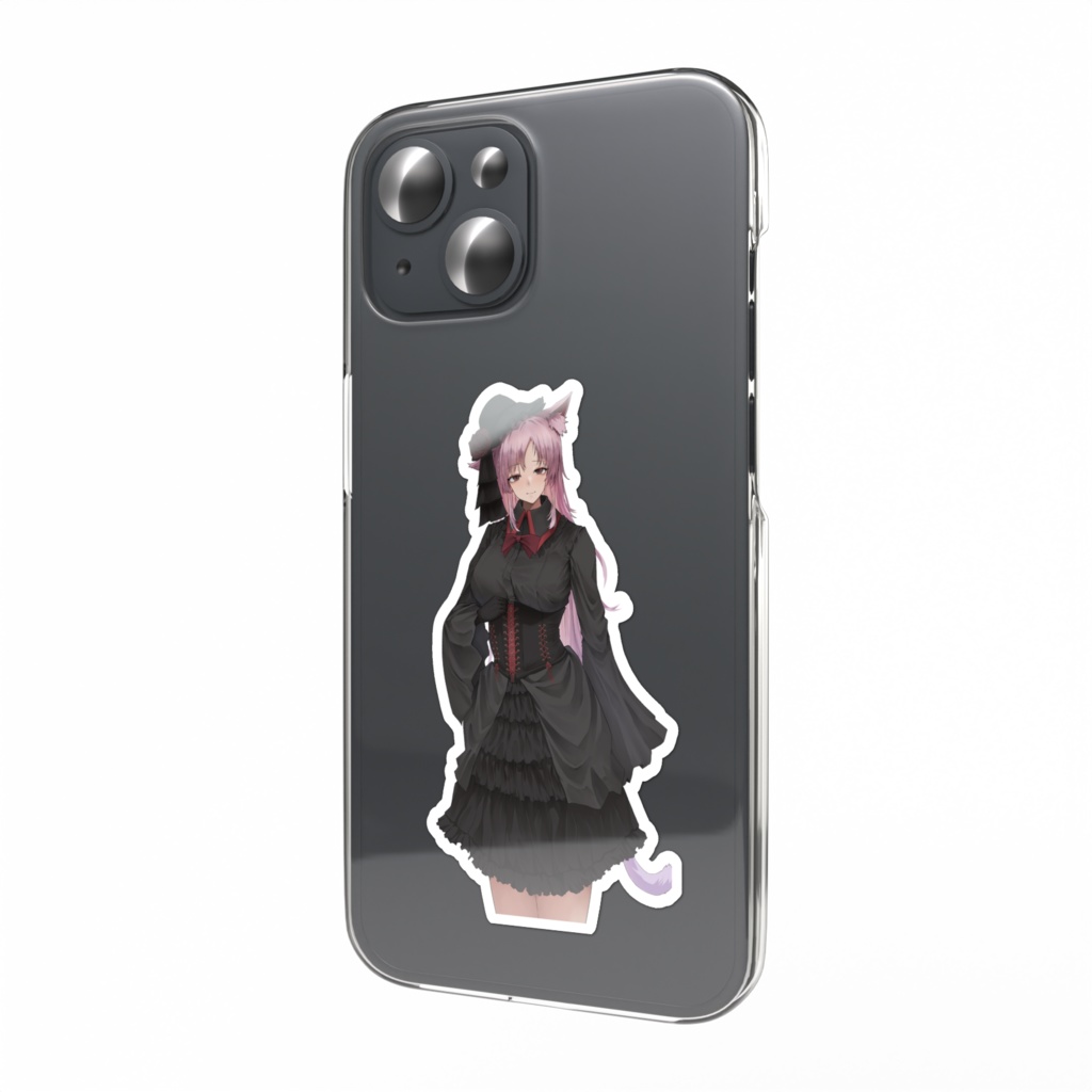 紅猫くろむ2026年5周年記念グッズ(スマホステッカー)