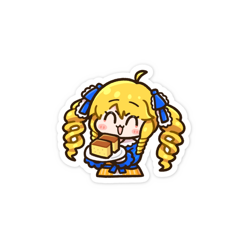 かすていらヨリコ スマホステッカー(配信4周年記念)