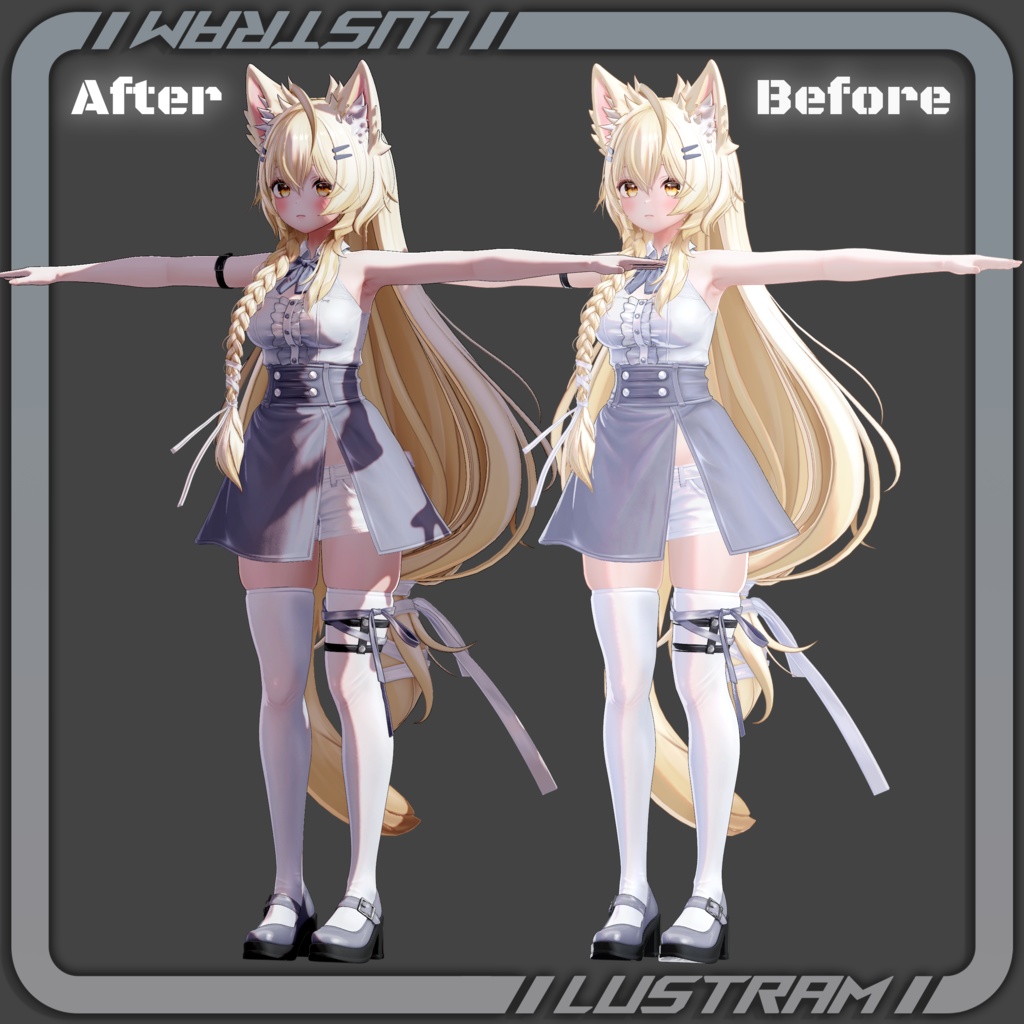 【汎用プリセット】アニメ調影強化マテリアル