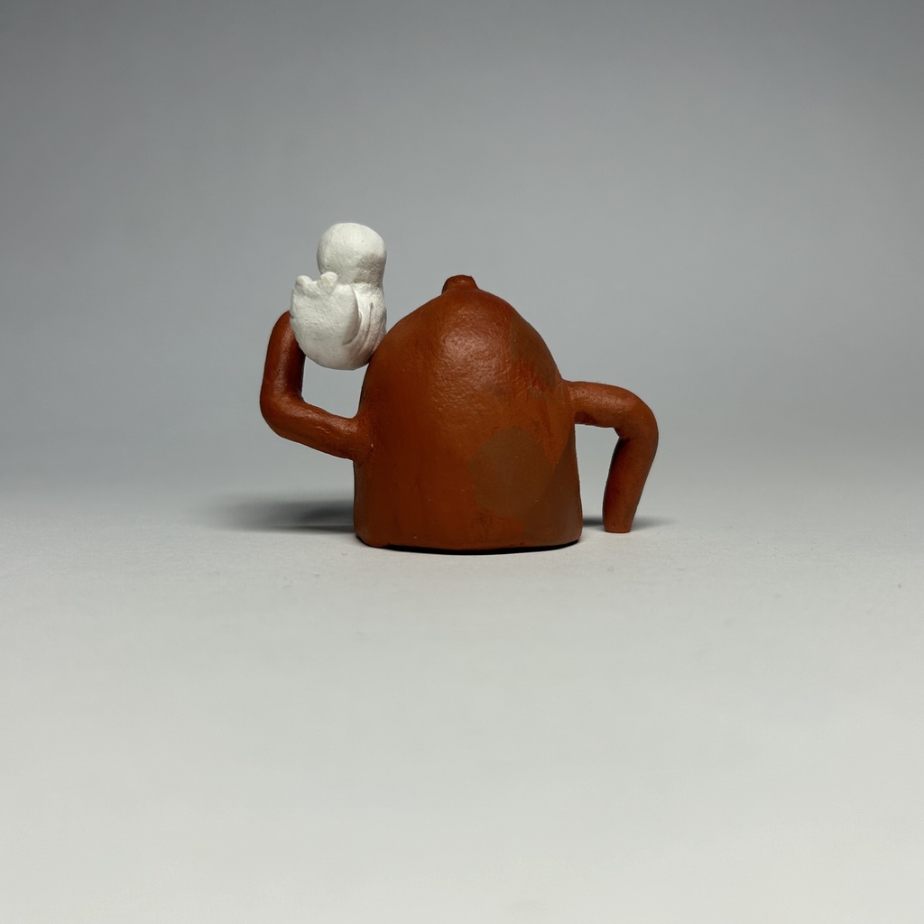 〔売約済〕はにわNo.20【鳥を乗せる埴輪】