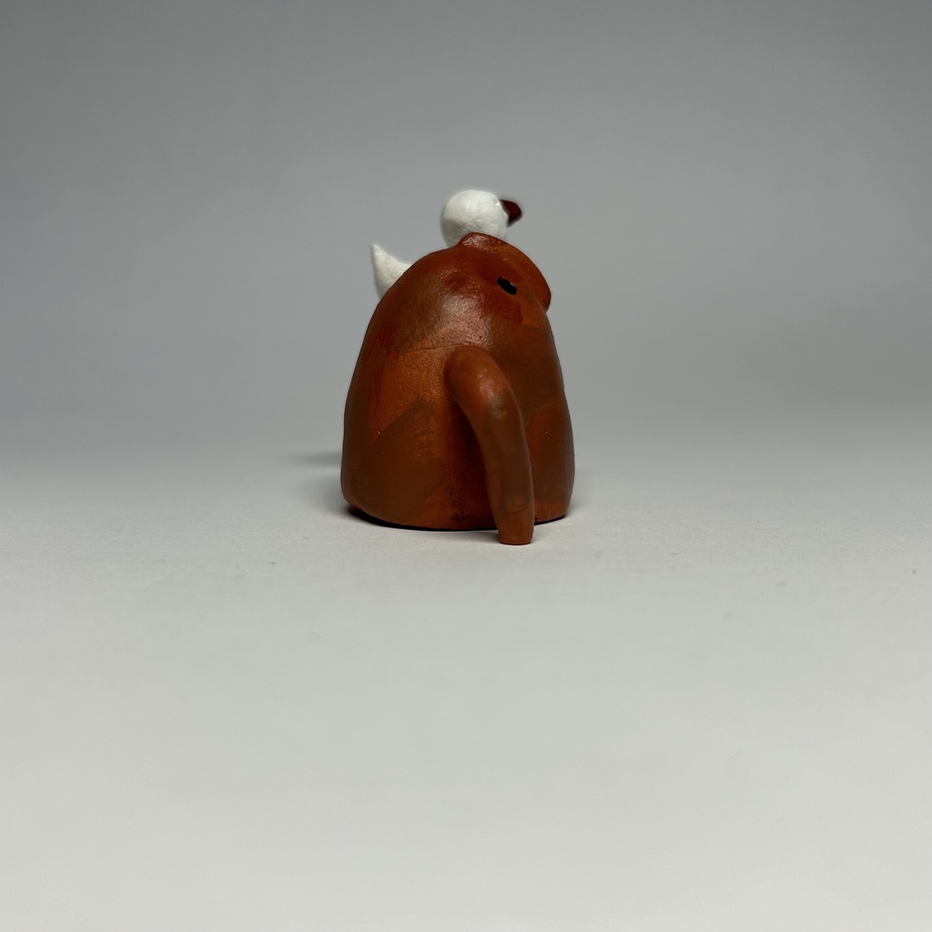 〔売約済〕はにわNo.20【鳥を乗せる埴輪】