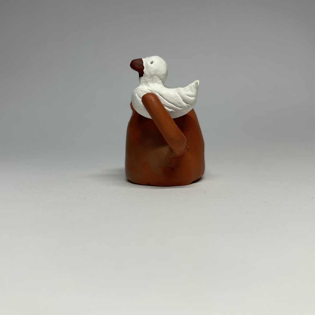 〔売約済〕はにわNo.20【鳥を乗せる埴輪】