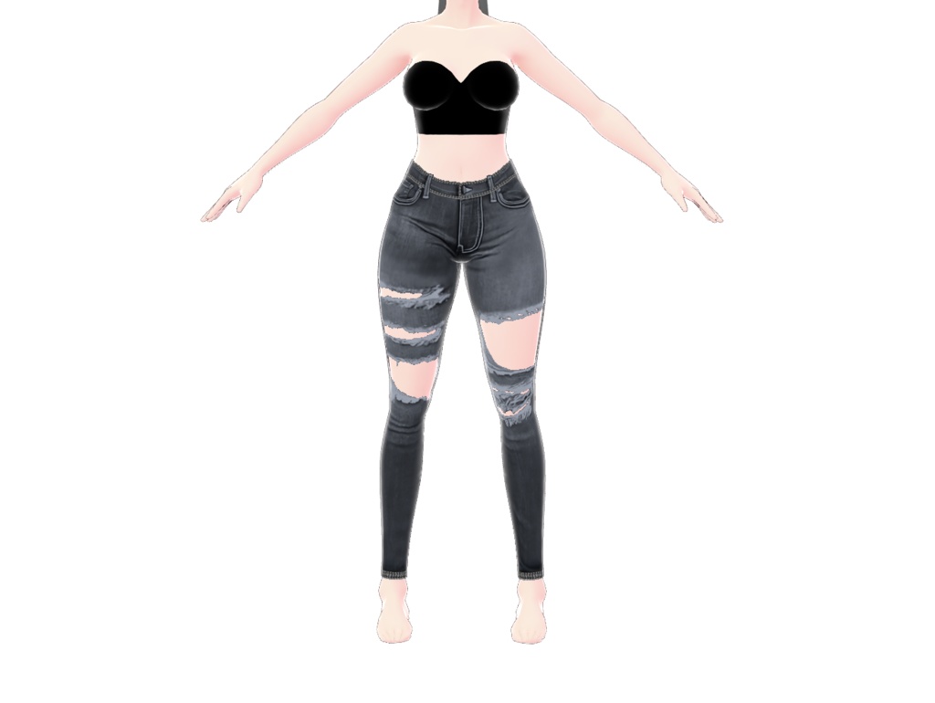 Bottoms Ripped jeans woman
