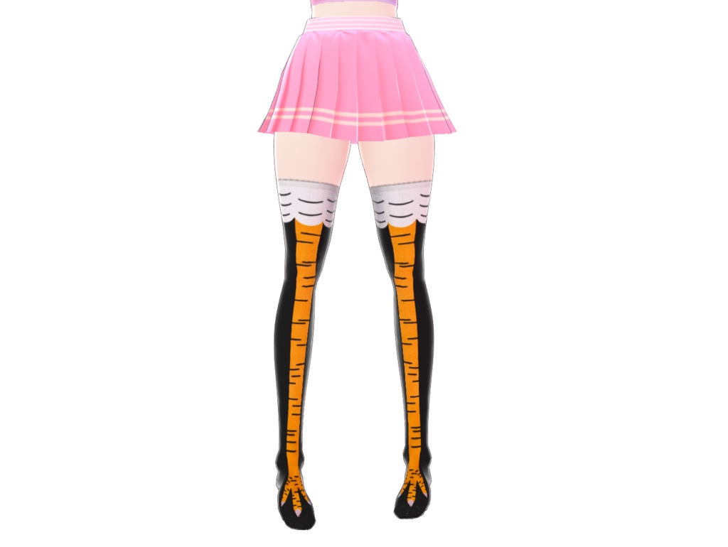 Yellow and Pink Chicken Socks