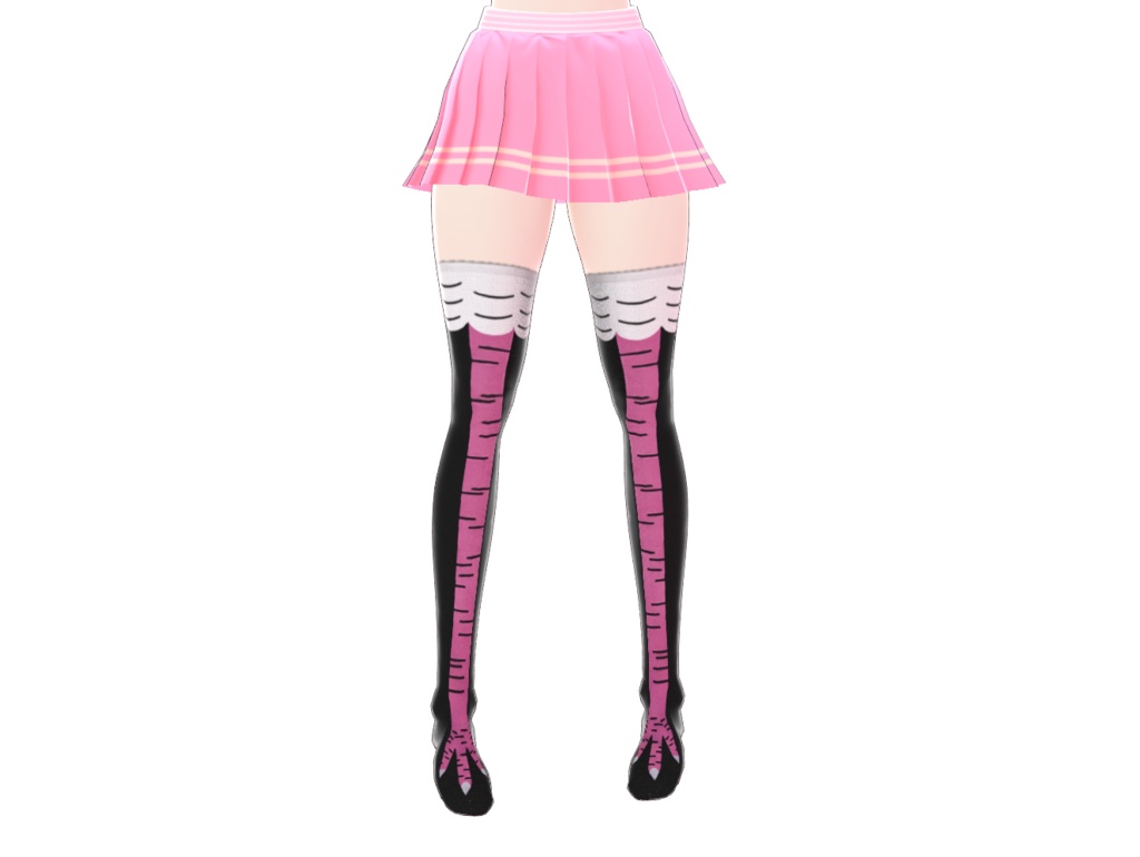 Yellow and Pink Chicken Socks