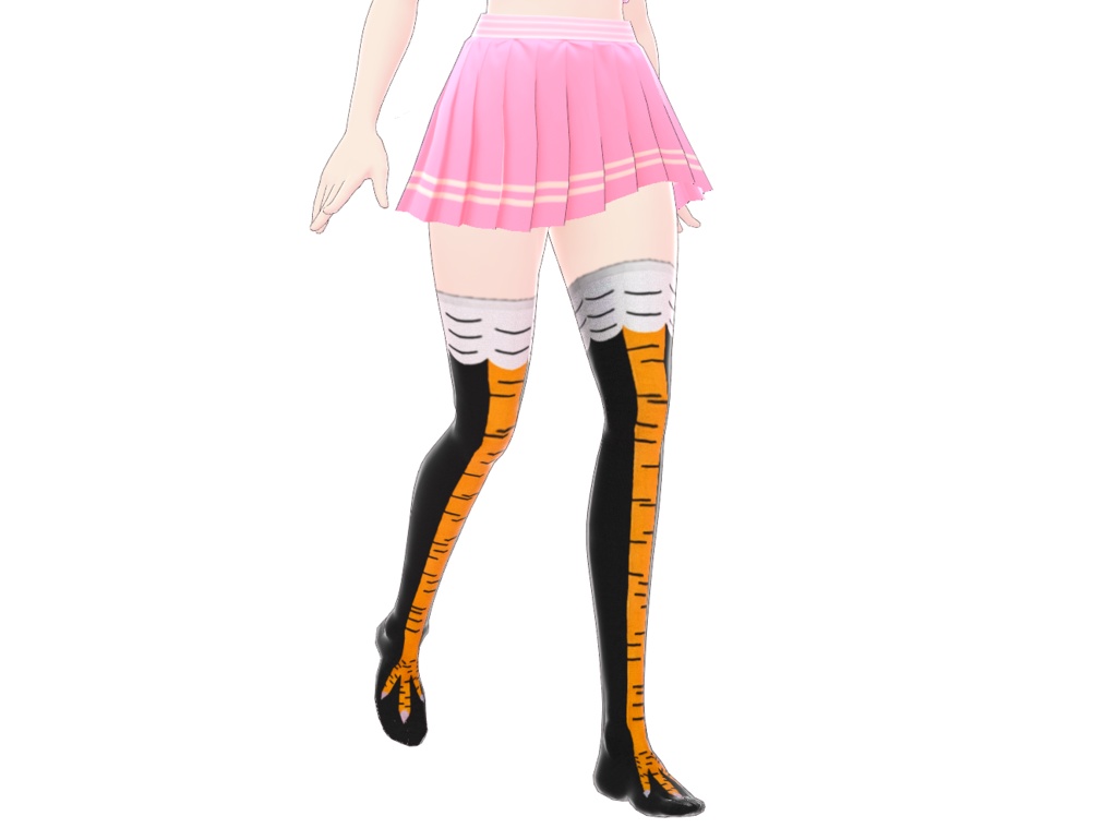 Yellow and Pink Chicken Socks