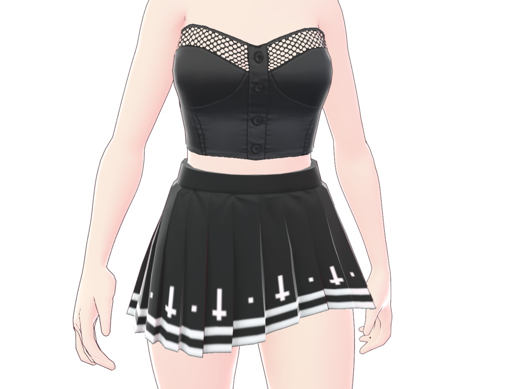 Crop Gothic Tops 02