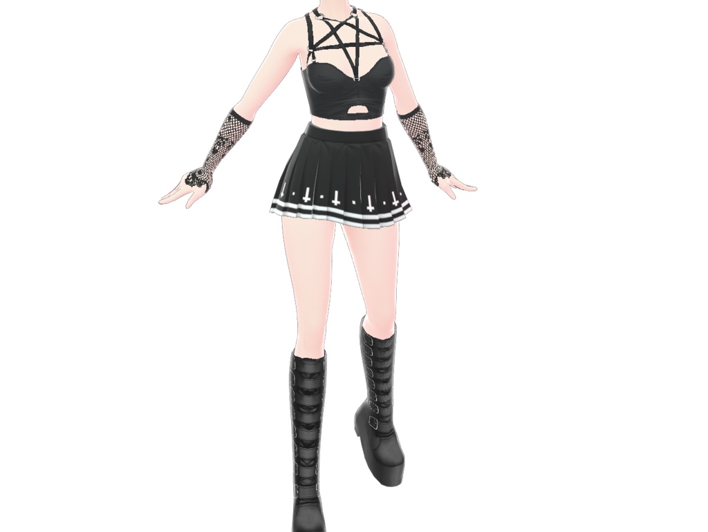 Arm Accessories Gothic Gloves 01