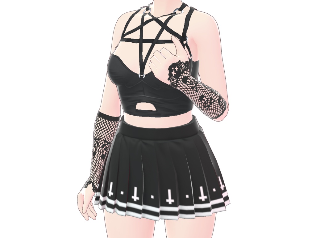 Arm Accessories Gothic Gloves 01