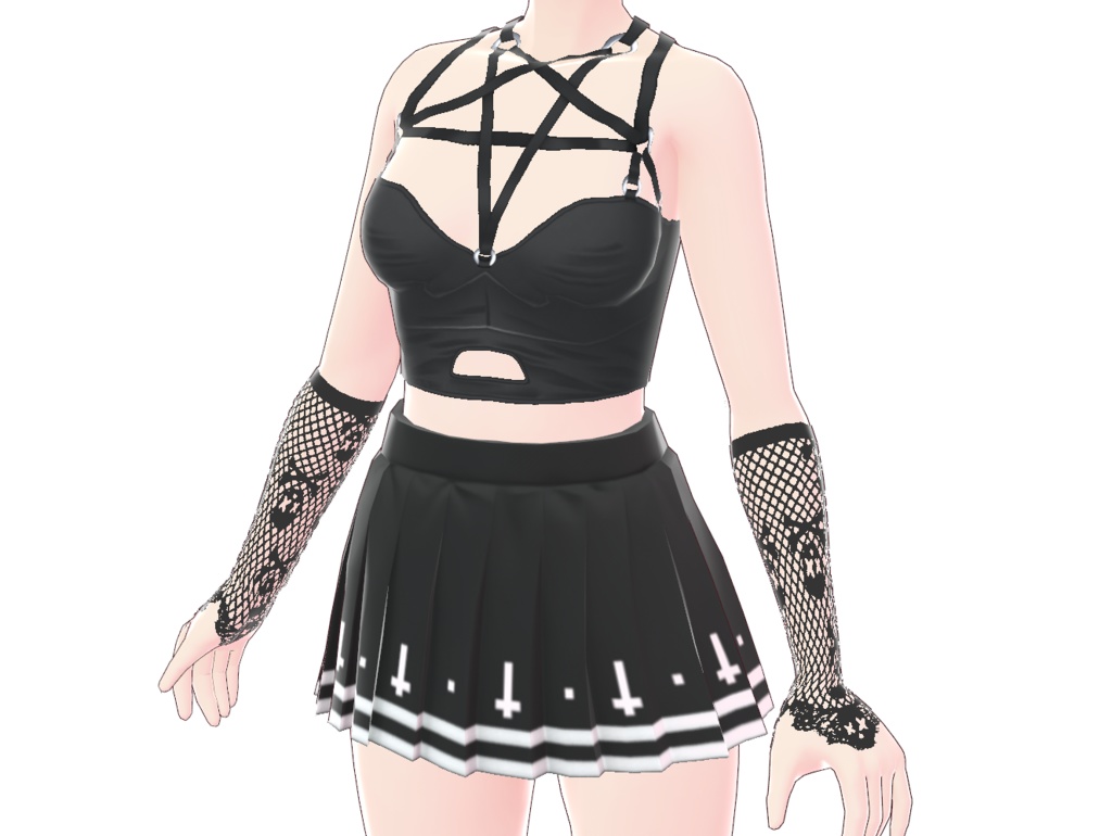 Arm Accessories Gothic Gloves 01