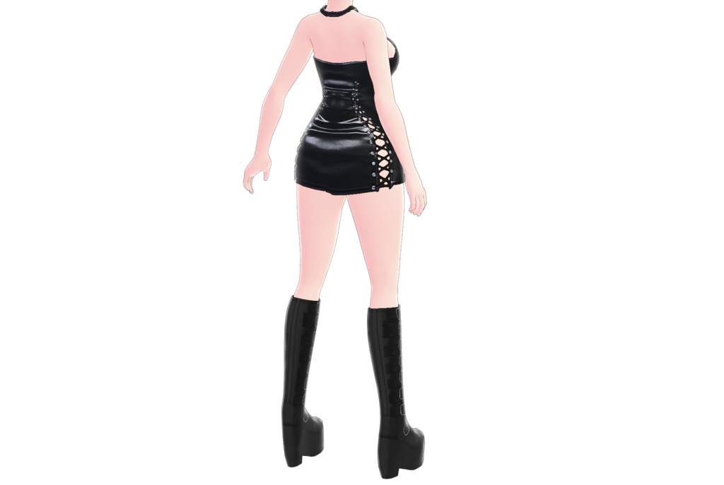 Gothic Leather Dress 02