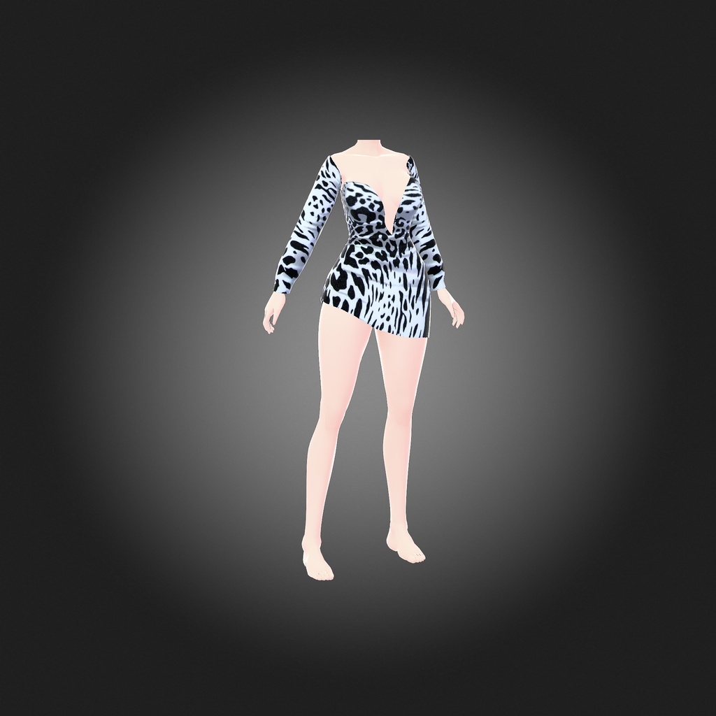 Zebra Dress 04