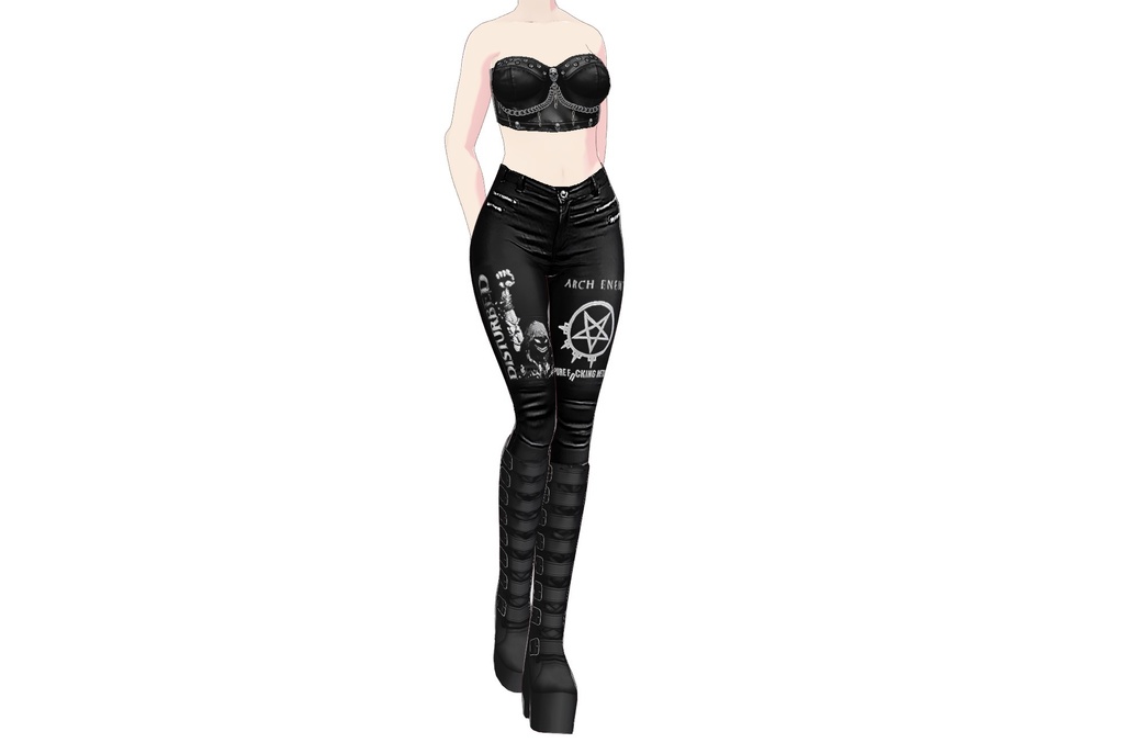 Tops 09 - Gothic Leather Corsets
