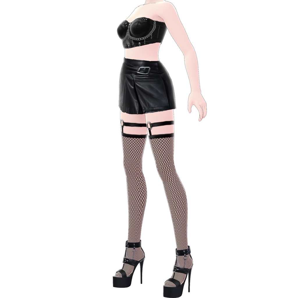 12 bottoms - Leather Miniskirt